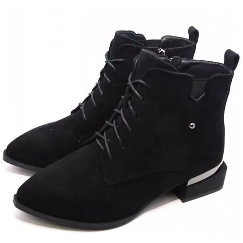 Admlis 5516 женские ботинки черный искусственный велюр, Размер 37