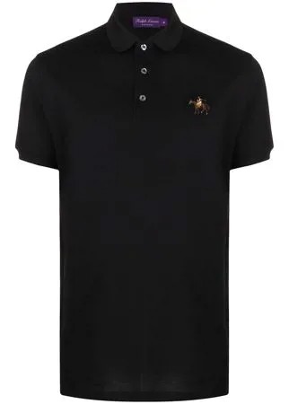 Ralph Lauren Purple Label рубашка поло с вышитым логотипом