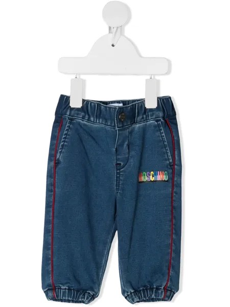 Moschino Kids джинсы с эластичным поясом