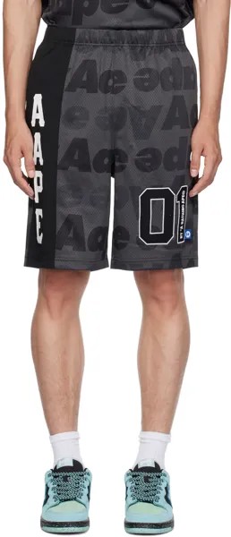 Черные шорты с лунным лицом AAPE by A Bathing Ape