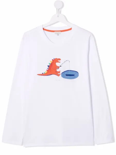 Paul Smith Junior топ с длинными рукавами и принтом