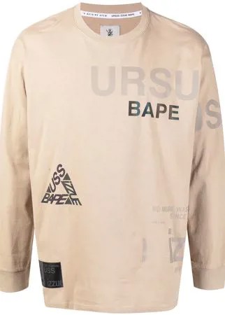 Izzue футболка с длинными рукавами из коллаборации с BAPE