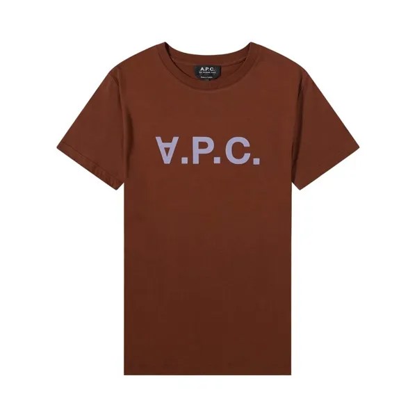 Футболка A.P.C. VPC Color H T-Shirt, коричневый