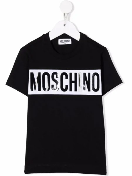 Moschino Kids футболка с логотипом