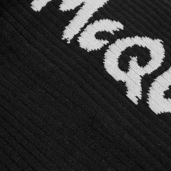 Носки с логотипом Alexander McQueen Graffiti, черный
