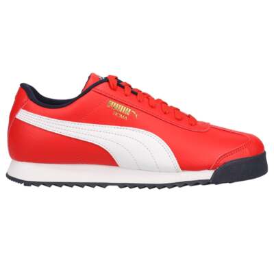 Puma Roma Country Lace Up Youth Boys Красные кроссовки Повседневная обувь 39155001