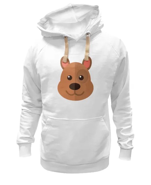 Худи Printio Мишка белое 3XL