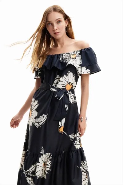 Платье с принтом Desigual, белый