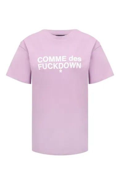 Хлопковая футболка Comme des Fuckdown