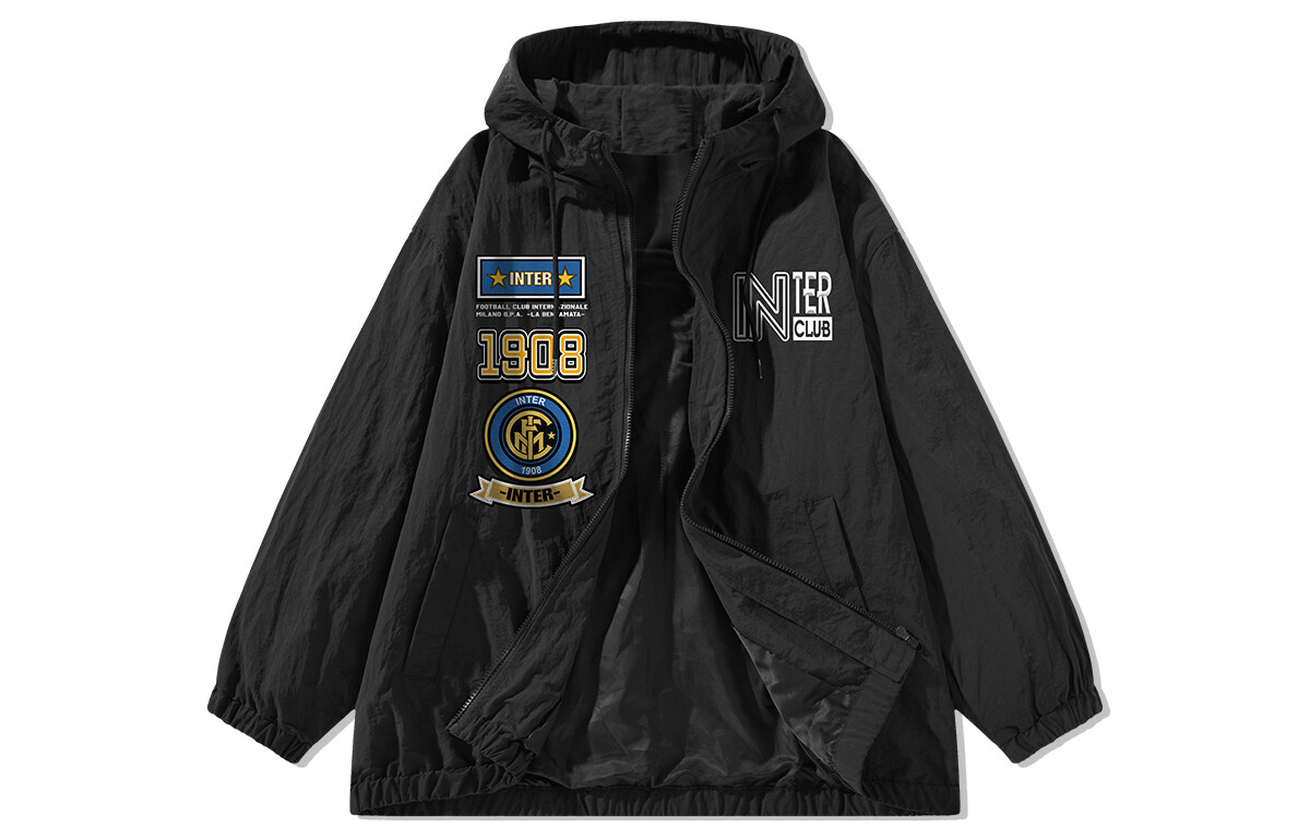 Inter Milan Football Club ФК Куртка унисекс Internazionale Milano, Синий (утолщенный, на флисовой подкладке)