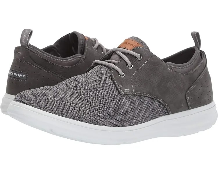 Кроссовки Rockport Zaden Plain Toe Oxford, цвет Pewter Nubuck/Mesh