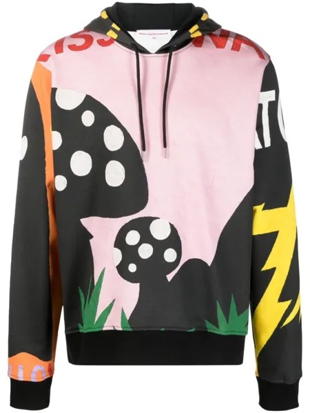 Walter Van Beirendonck худи с графичным принтом, розовый