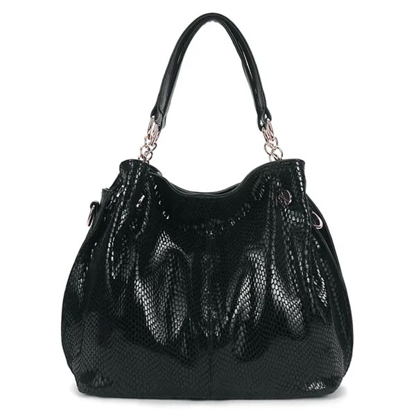 Женская модная сумка на плечо, новинка 2022, Женская вместительная сумка со змеиным принтом, Высококачественная Европейская Повседневная дорожная сумка-мессенджер