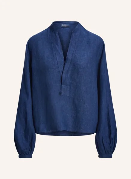 Блузка-Рубашка из льна Polo Ralph Lauren, синий