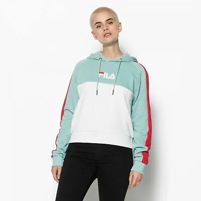 Женское худи Fila Wmns Wenda Lifestyle мятный/белый/красный
