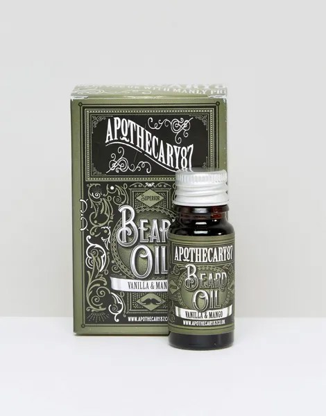Масло для бороды с ванилью и манговым ароматом Apothecary 87, 10 мл-Бесцветный