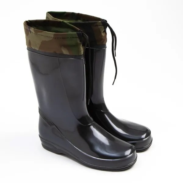 Резиновые сапоги женские NoBrand 916581 черные 40 RU