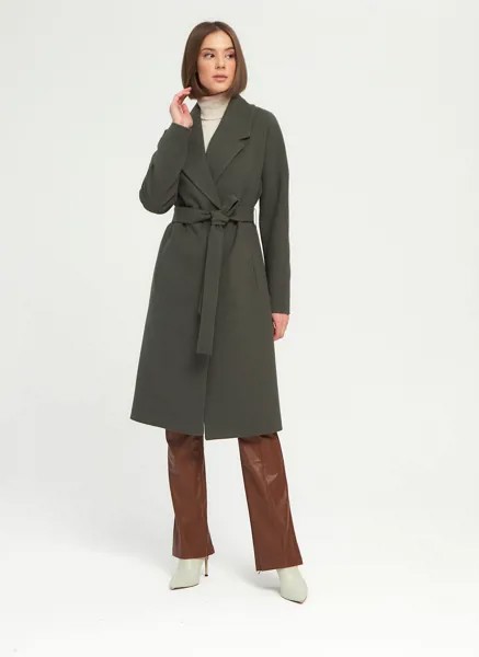 Пальто женское Giulia Rosetti 56204 зеленое 46 RU