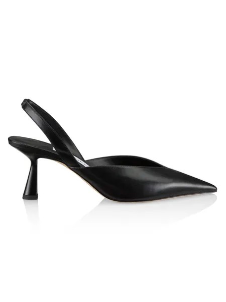 Кожаные туфли с ремешком на пятке Maryanne 65MM Jimmy Choo, черный