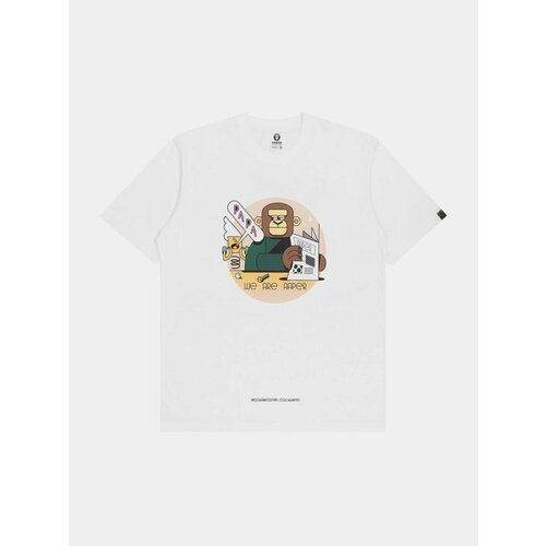 Футболка AAPE BY *A BATHING APE® Papa Tee, размер XL, белый