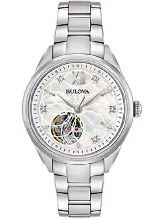 Японские наручные  женские часы Bulova 96P181. Коллекция Automatic Ladies