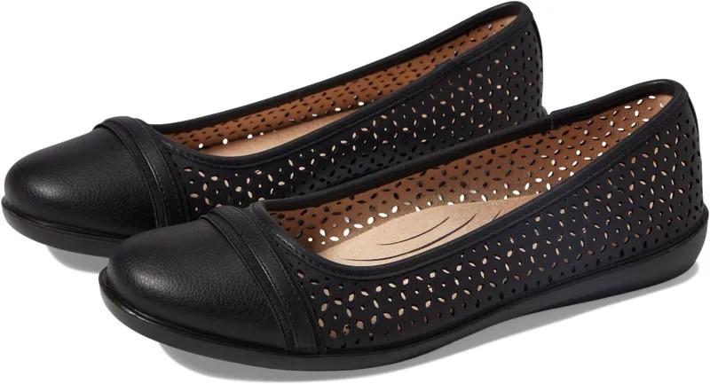 Туфли на плоской подошве LifeStride Nile Slip-On Flats, черный