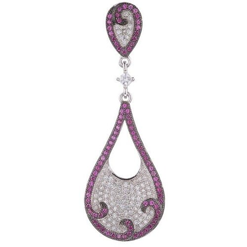 Подвеска ELEMENT47, серебро, 925 проба, фианит