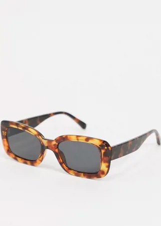 Квадратные солнцезащитные очки в черепаховой оправе & Other Stories-Коричневый