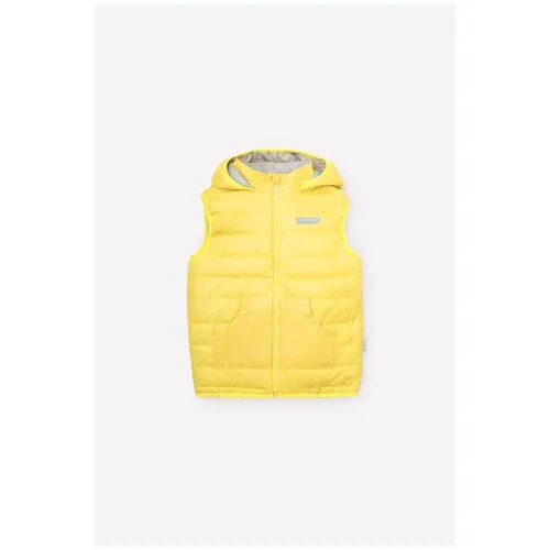 Жилет для девочки с утеплителем Fellex® Crockid ВК 35009/2 ГР Желтый 92-98