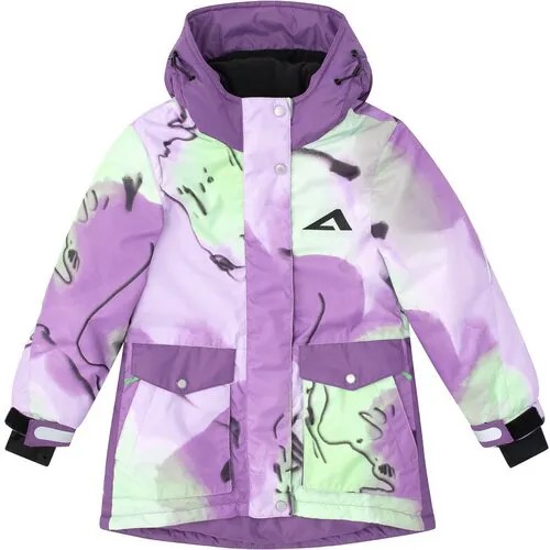 Куртка Oldos, размер 116-60-54, экрю, фиолетовый