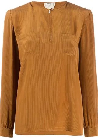 Valentino Pre-Owned топ 1970-х годов в тонкую полоску