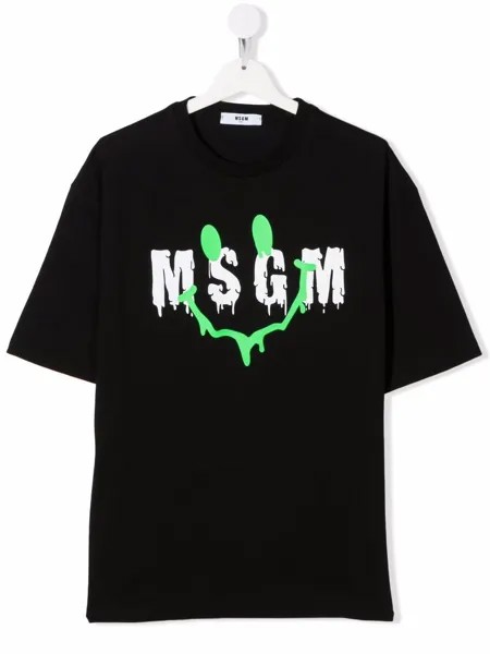 MSGM Kids футболка с логотипом