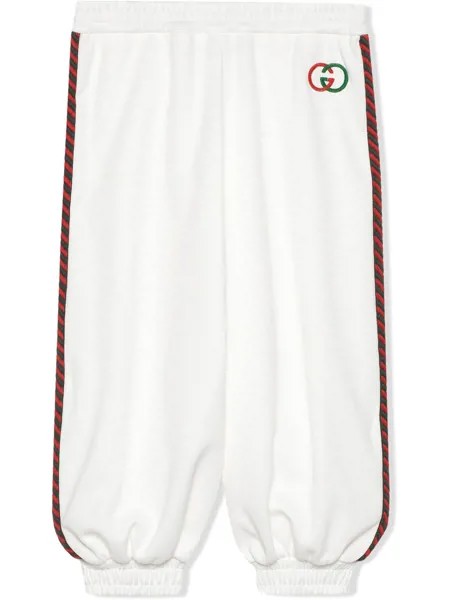 Gucci Kids спортивные брюки с контрастной отделкой
