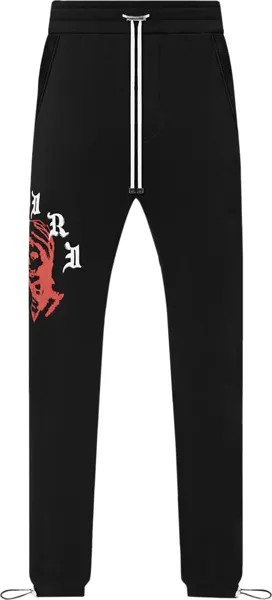 Спортивные брюки Amiri x Wes Lang Solar Kings Sweatpant 'Black', черный