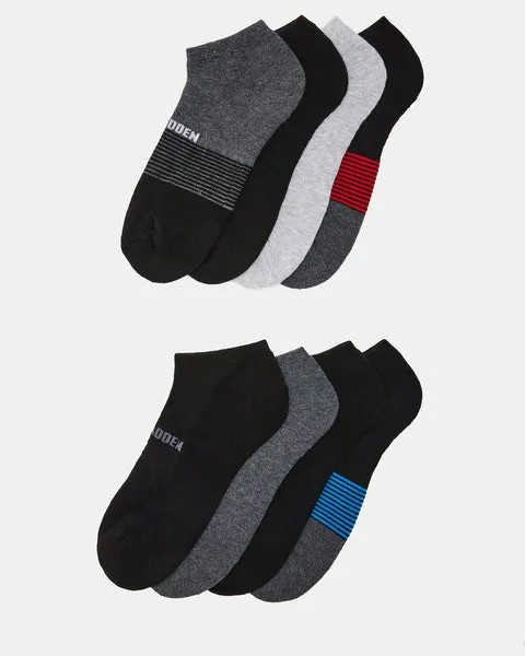 Носки Men'S Mixed Ankle Socks Red Blue Steve Madden, мультиколор
