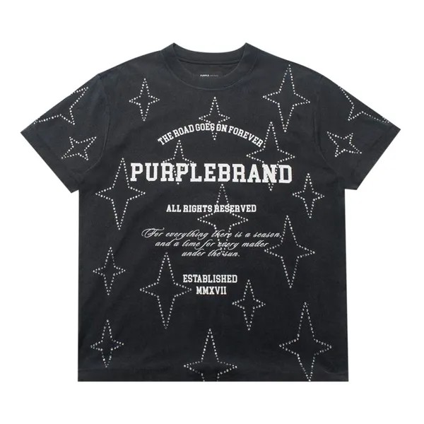Футболка PURPLE BRAND Textured Jersey T-Shirt, черный