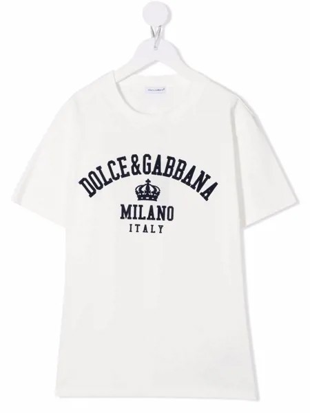 Dolce & Gabbana Kids футболка с логотипом