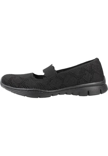 Балетки с ремешками SEAGER Skechers, цвет black