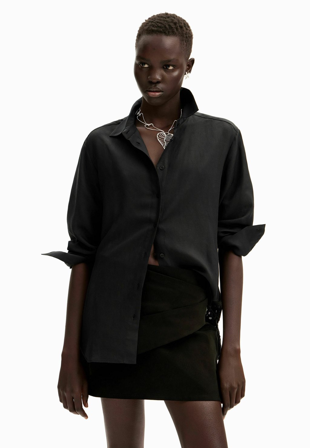 Блузка-рубашка MACRAMÉ Desigual, цвет black