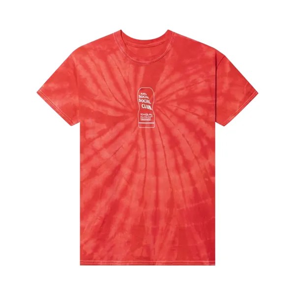 Футболка Anti Social Social Club Exhausted Red Tie Dye