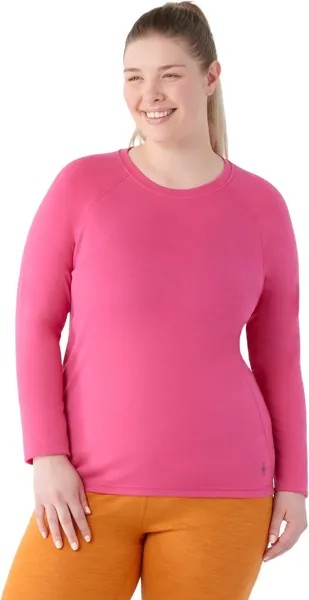 Классическое термобелье из мериноса больших размеров, экипаж Smartwool, цвет Power Pink