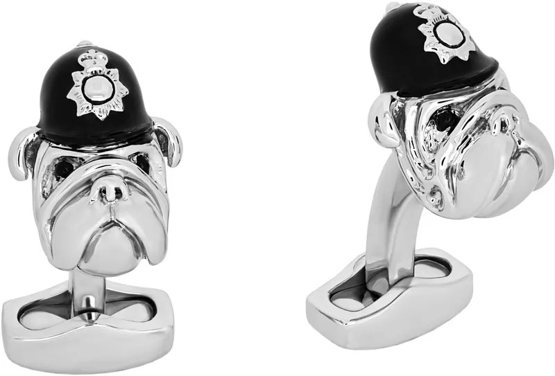 Запонки мужские Tateossian CF0384 серебристые