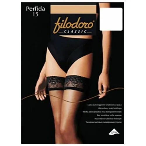 Чулки  Filodoro Classic Perfida, 15 den, матовые, размер 2, черный