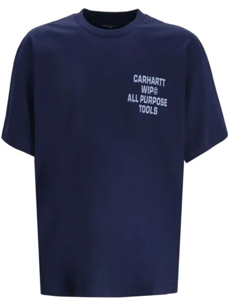 Carhartt WIP футболка Cross Screw, синий