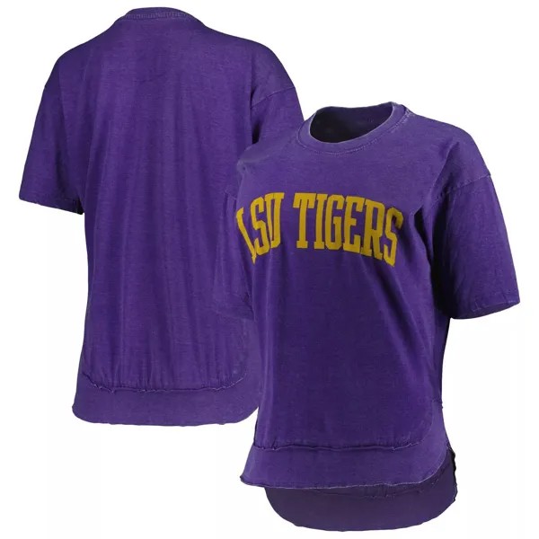 Женская футболка-пончо Pressbox фиолетового цвета LSU Tigers Arch