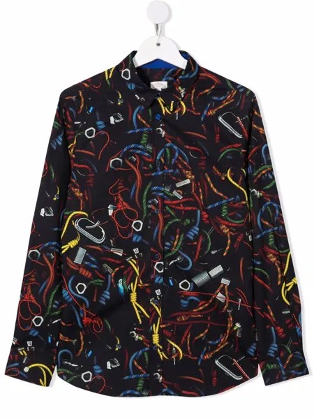 Paul Smith Junior рубашка с графичным принтом