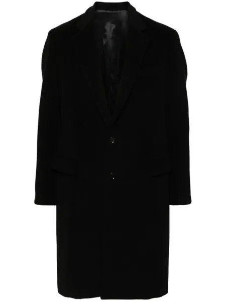 Lardini пальто из натуральной шерсти, черный