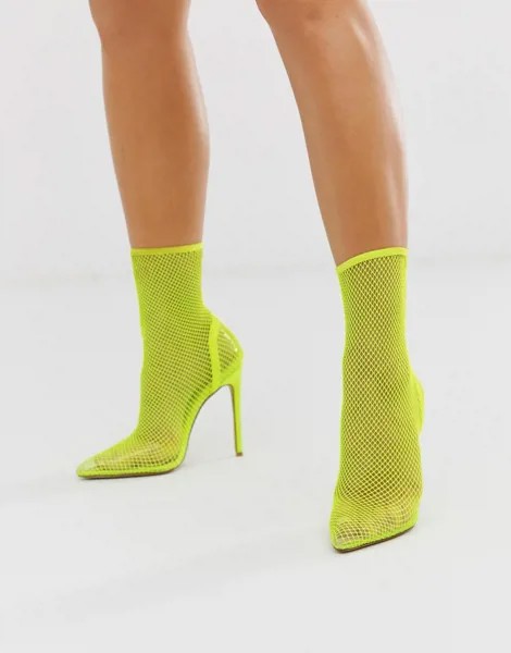 Желтые туфли на каблуке Simmi London Samia-Желтый