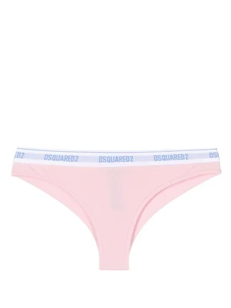 Dsquared2 трусы-брифы Technicolor с логотипом, розовый