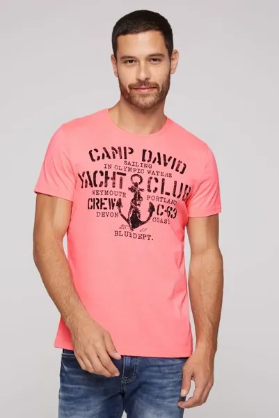 Рубашка CAMP DAVID с круглым вырезом, розовый